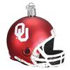 Oklahoma Sooners Glass Christmas Ornament - Football Helmet