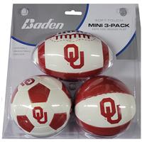 Oklahoma Sooners Stuffed Mini Sports Ball Set
