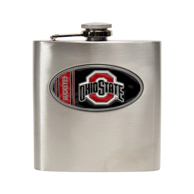 Ohio State Buckeyes Stainless Steel Hip Flask