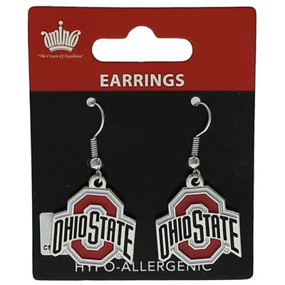 Ohio State Buckeyes Dangler Earrings