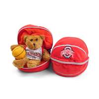 Ohio State Buckeyes Stuffed Bear in a Ball - Basketball