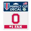 Ohio State Buckeyes Perfect Cut Decal - #1 Fan