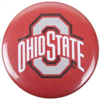 Ohio State Buckeyes Button Magnet - Red