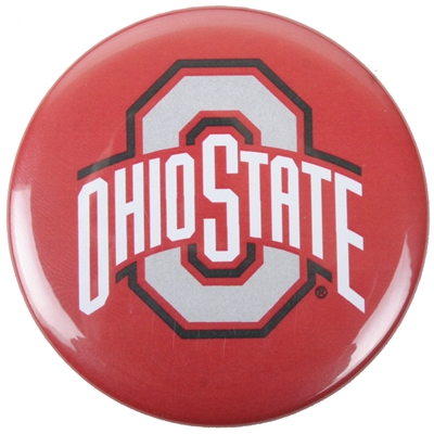 Ohio State Buckeyes Button Magnet - Red