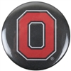 Ohio State Buckeyes Button Magnet - Black