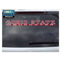 Ohio State Buckeyes Decal Strip - Logo W/ Ohio State Buckeyes - ALT