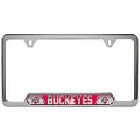 Ohio State Buckeyes Stainless Steel License Plate Frame