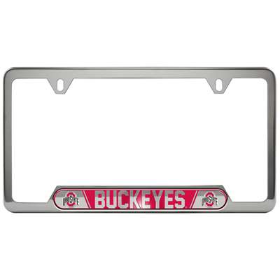 Ohio State Buckeyes Stainless Steel License Plate Frame