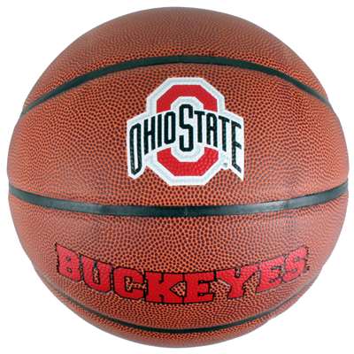 Ohio State Buckeyes Mens Composite Leather Indoor/Outdoor Basketball