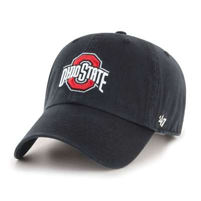 Ohio State Buckeyes 47 Brand Clean Up Adjustable Hat - Black