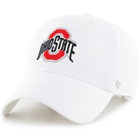 Ohio State Buckeyes 47 Brand Clean Up Adjustable Hat - White
