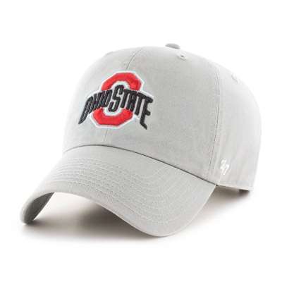 Ohio State Buckeyes 47 Brand Clean Up Adjustable Hat - Grey