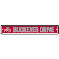 Ohio State Buckeyes Plastic Street Sign