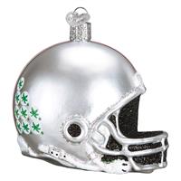 Ohio State Buckeyes Glass Christmas Ornament - Football Helmet