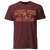 Arizona State Sun Devils Cotton Heritage T-Shirt - Maroon
