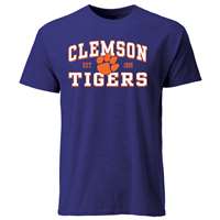 Clemson Tigers Cotton Heritage T-Shirt - Purple