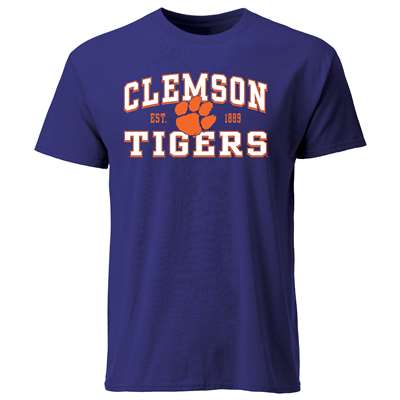 Clemson Tigers Cotton Heritage T-Shirt - Purple