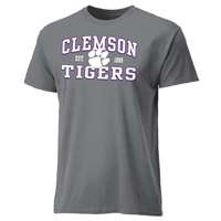 Clemson Tigers Cotton Heritage T-Shirt - Grey