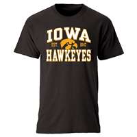 Iowa Hawkeyes Cotton Heritage T-Shirt - Black
