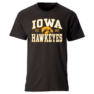 Iowa Hawkeyes Cotton Heritage T-Shirt - Black