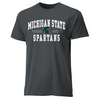 Michigan State Spartans Cotton Heritage T-Shirt - Charcoal