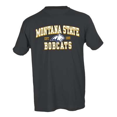 Montana State Bobcats Cotton Heritage T-Shirt - Charcoal