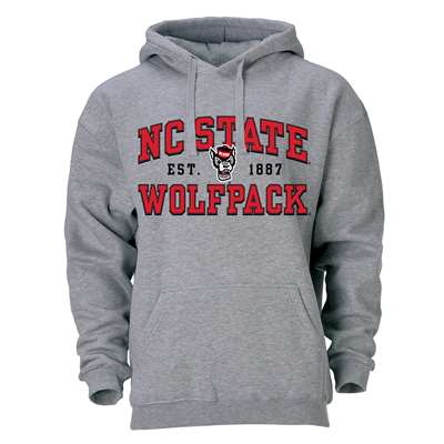 North Carolina State Wolfpack Heritage Hoodie - Heather Grey