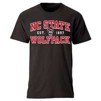 North Carolina State Wolfpack Cotton Heritage T-Shirt - Black