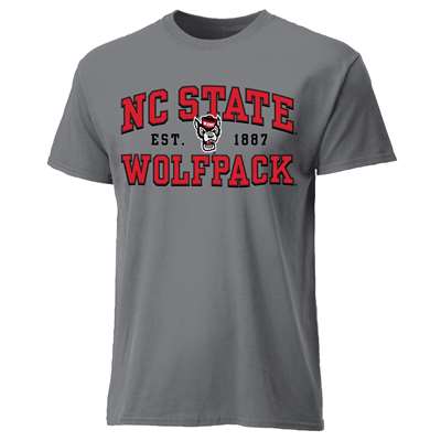 North Carolina State Wolfpack Cotton Heritage T-Shirt - Grey