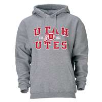 Utah Utes Heritage Hoodie - Heather Grey