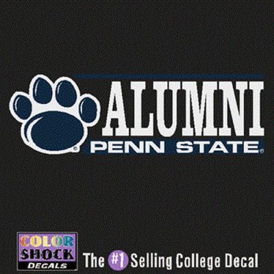 Penn State Nittany Lions Decal - Paw W/ Alumni Over Penn State