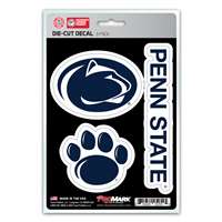 Penn State Nittany Lions Decals - 3 Pack