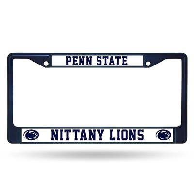 Penn State Nittany Lions Team Color Chrome License Plate Frame