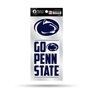 Penn State Nittany Lions Double Up Die Cut Decal Set