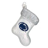 Penn State Nittany Lions Glass Christmas Ornament - Stocking