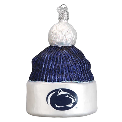 Penn State Nittany Lions Glass Christmas Ornament