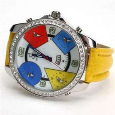 Hollywood Replacement Watch - Yellow Leather Band