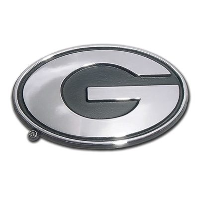 NCAA Georgia Bulldogs Chrome Automobile Emblem 