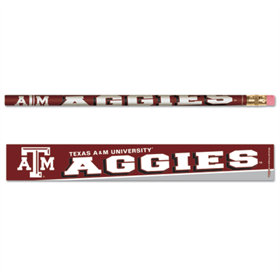 Texas A&M Aggies Pencil 6-pack 