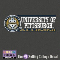 Pittsburgh Panthers Decal - Seal W/ University Of Pittsburgh Over Alumni