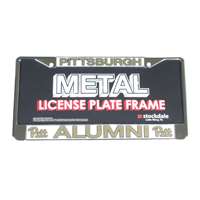 Pittsburgh Panthers Alumni Metal License Plate Frame W/domed Insert