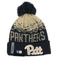 Pittsburgh Panthers New Era Flect Sport Knit Beanie - Navy