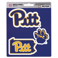 Pittsburgh Panthers Decals - 3 Pack
