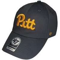 Pittsburgh Panthers 47 Brand Clean Up Adjustable Hat - Vintage Navy
