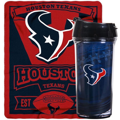 Houston Texans Mug and Snug Blanket Giftset