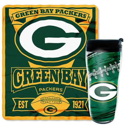 Green Bay Packers Mug and Snug Blanket Giftset