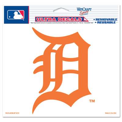 Detroit Tigers Ultra decals 5 x 6 - Orange D Logo