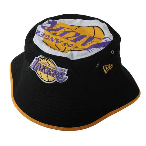 Los Angeles Lakers New Era Logo Topper Bucket Hat