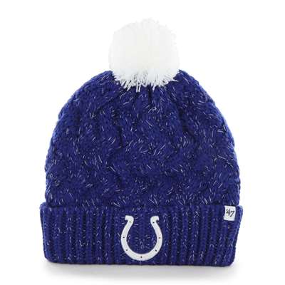 Indianapolis Colts 47 Brand Womens NFL Fiona Cuff Knit Beanie
