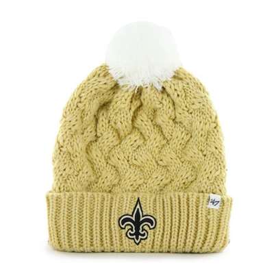 New Orleans Saints 47 Brand Womens NFL Fiona Cuff Knit Beanie
